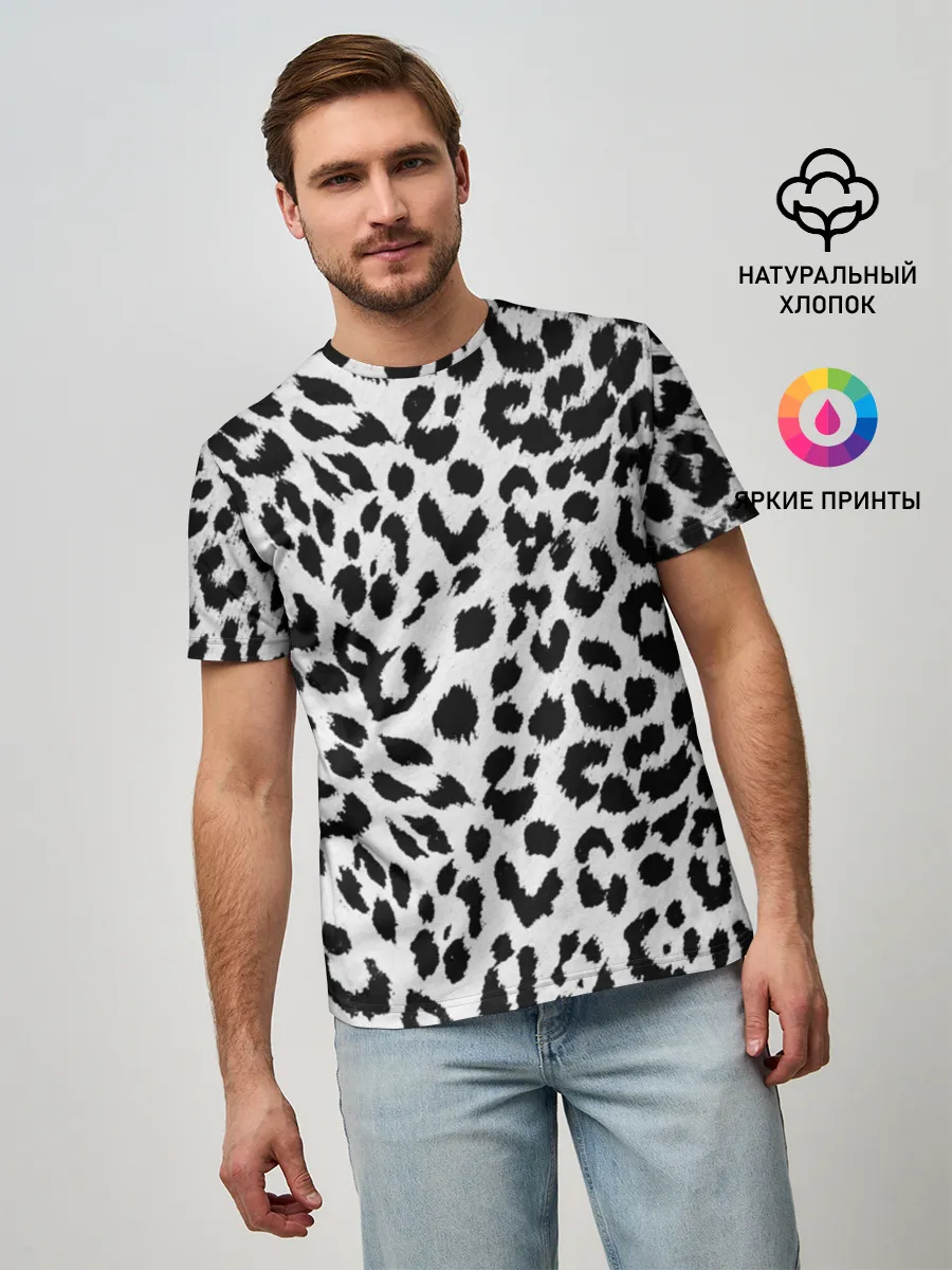 Мужская базовая футболка / ЯГУАР ТЕКСТУРА