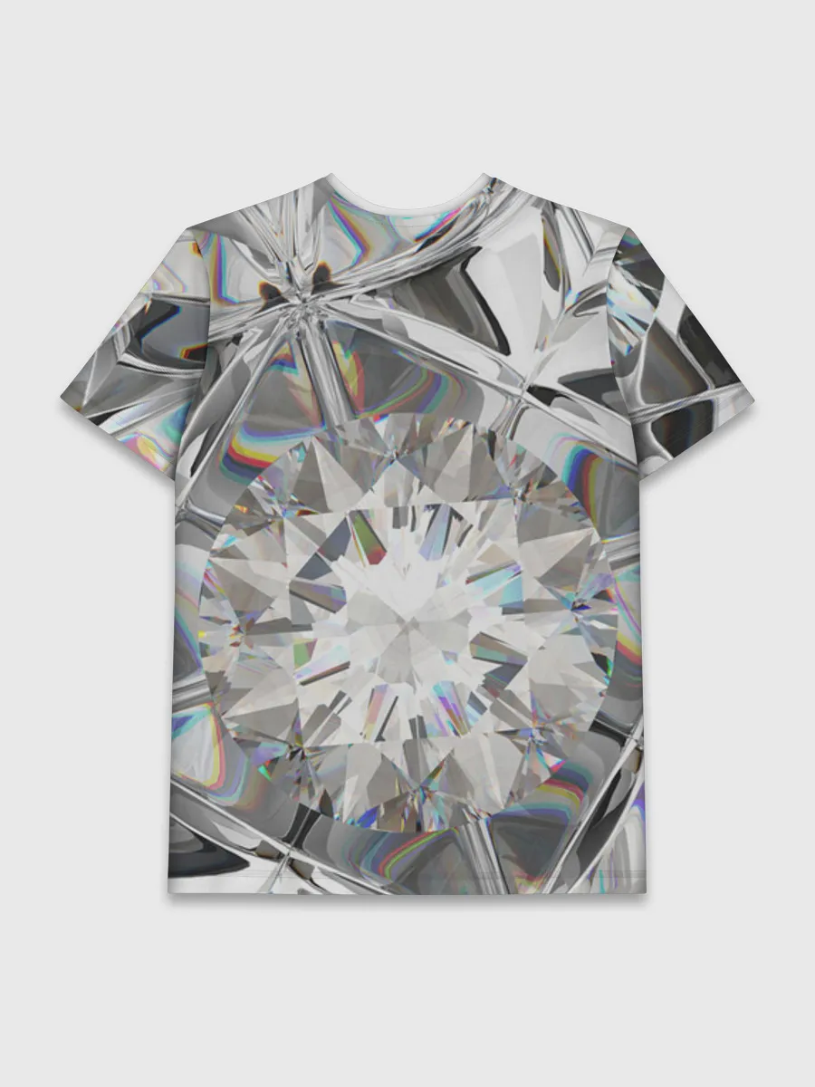 Мужская базовая футболка / Бриллиантовый блеск