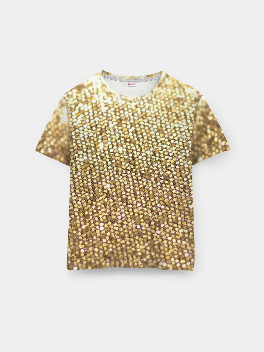Мужская базовая футболка / Блёстки