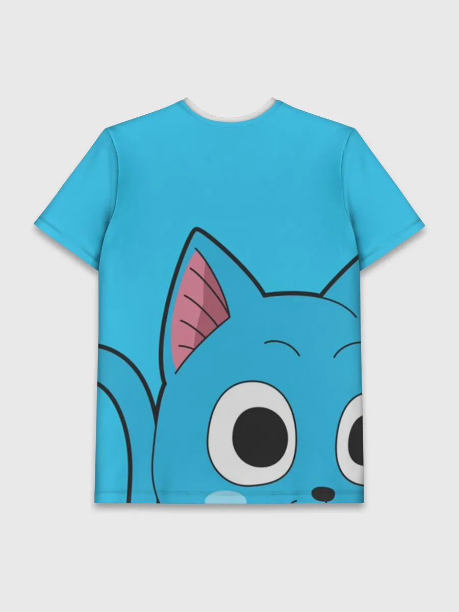 Мужская базовая футболка / Happy cat