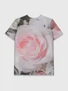 Мужская базовая футболка / розы
