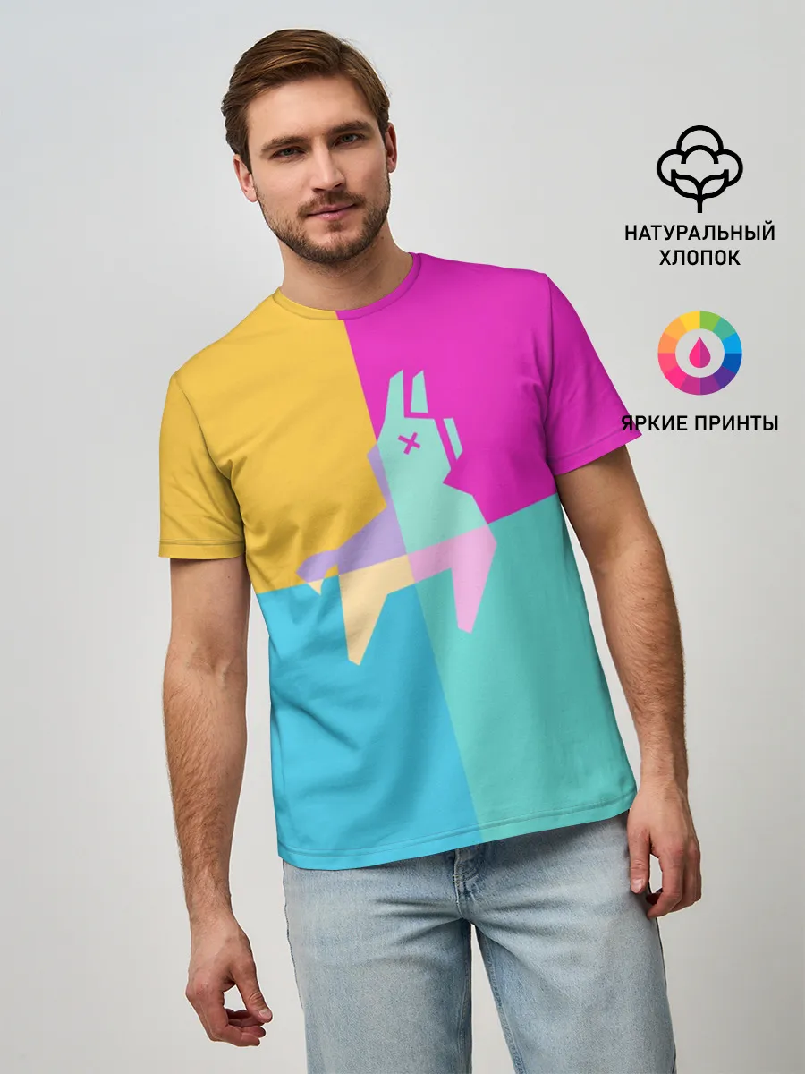 Мужская базовая футболка / FORNITE LLAMA