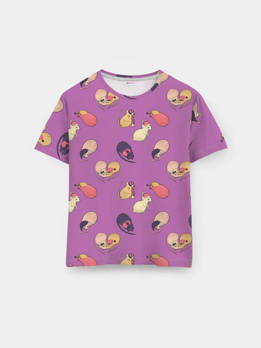 Мужская базовая футболка / Спящие мыши