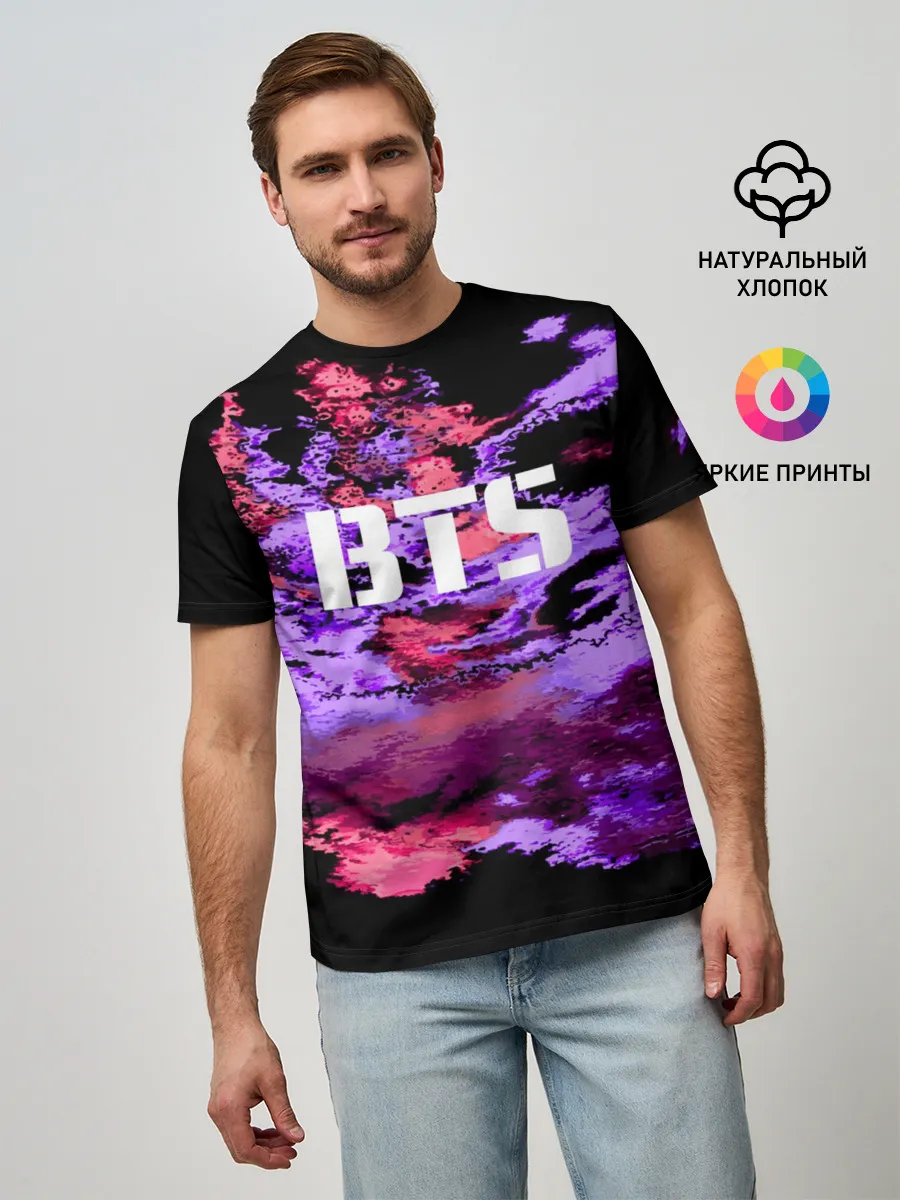 Мужская базовая футболка / BTS