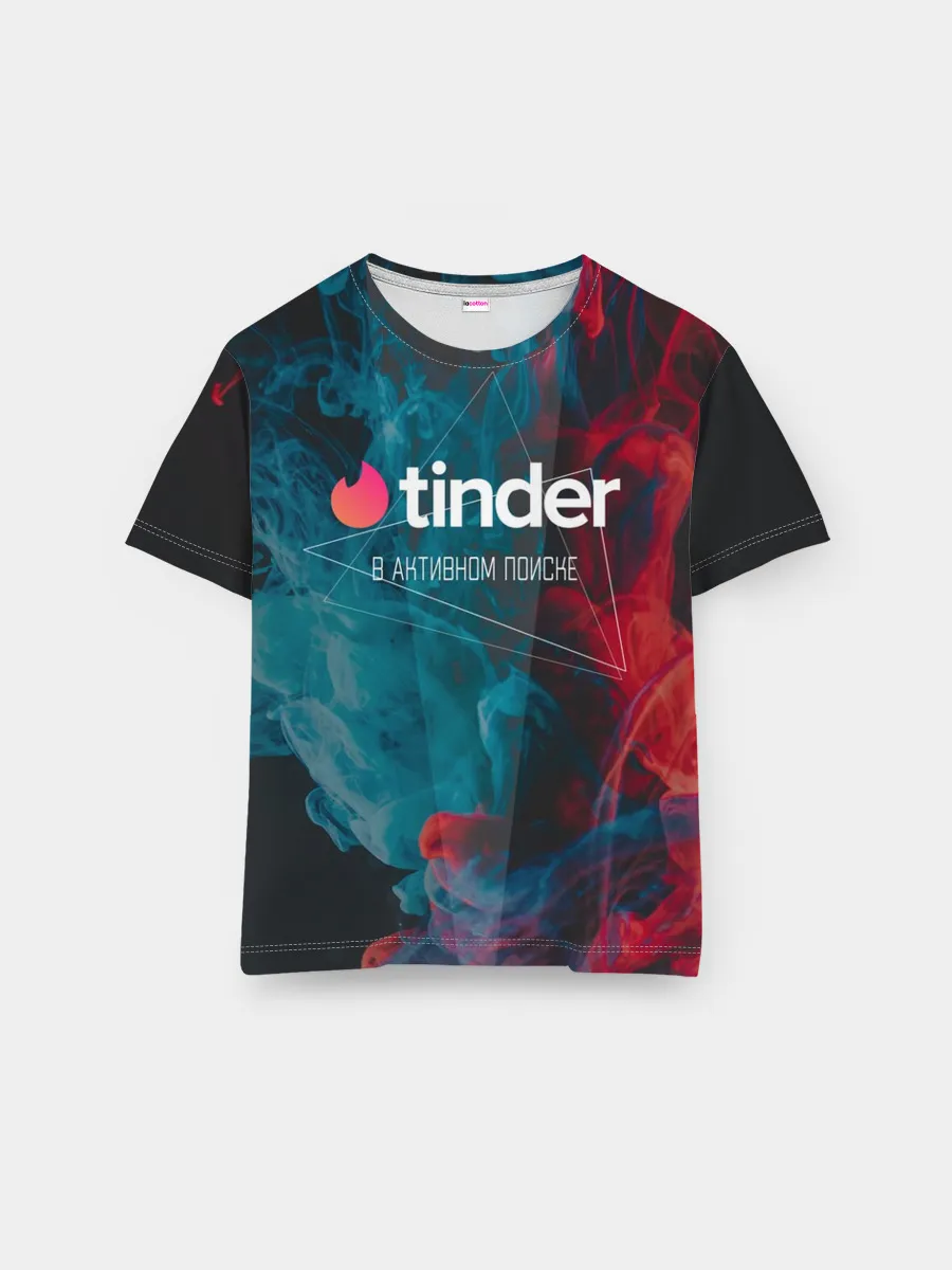 Мужская базовая футболка / Tinder | Тиндер | В активном поиске