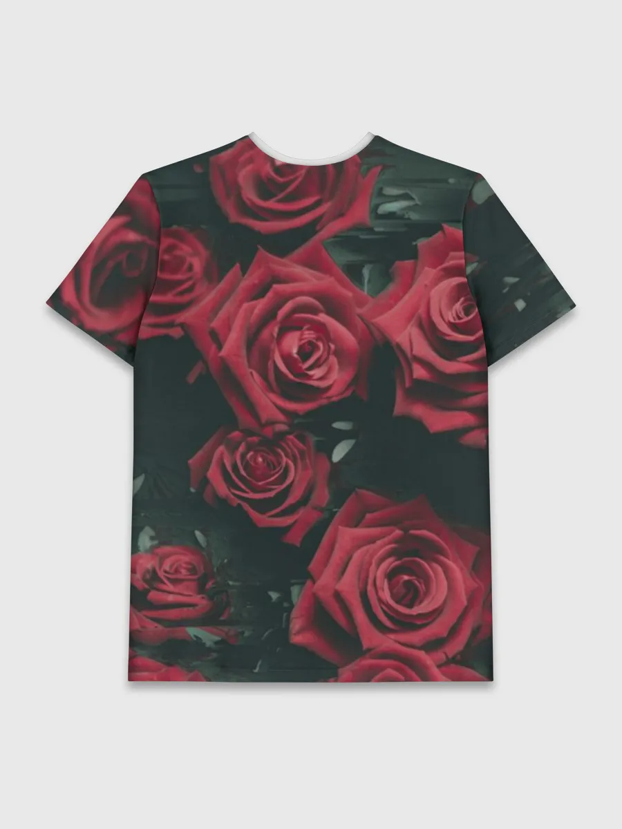 Мужская базовая футболка / Цветы Розы