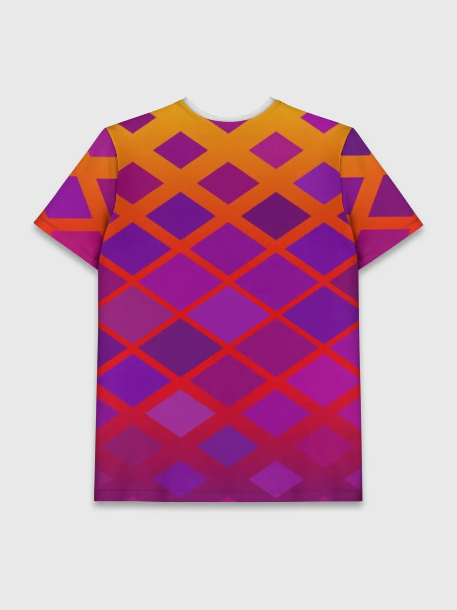 Мужская базовая футболка / Красочная Геометрия
