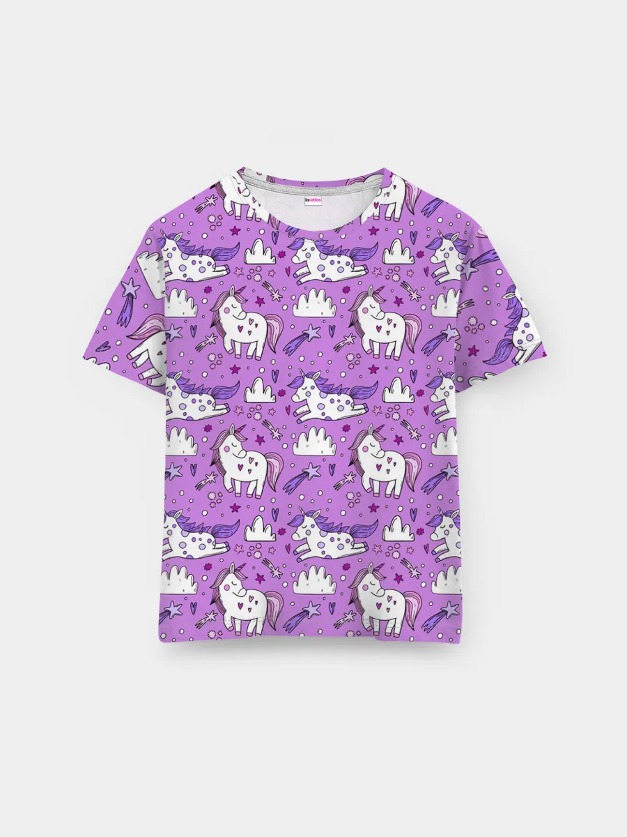 Мужская базовая футболка / Unicorn pattern
