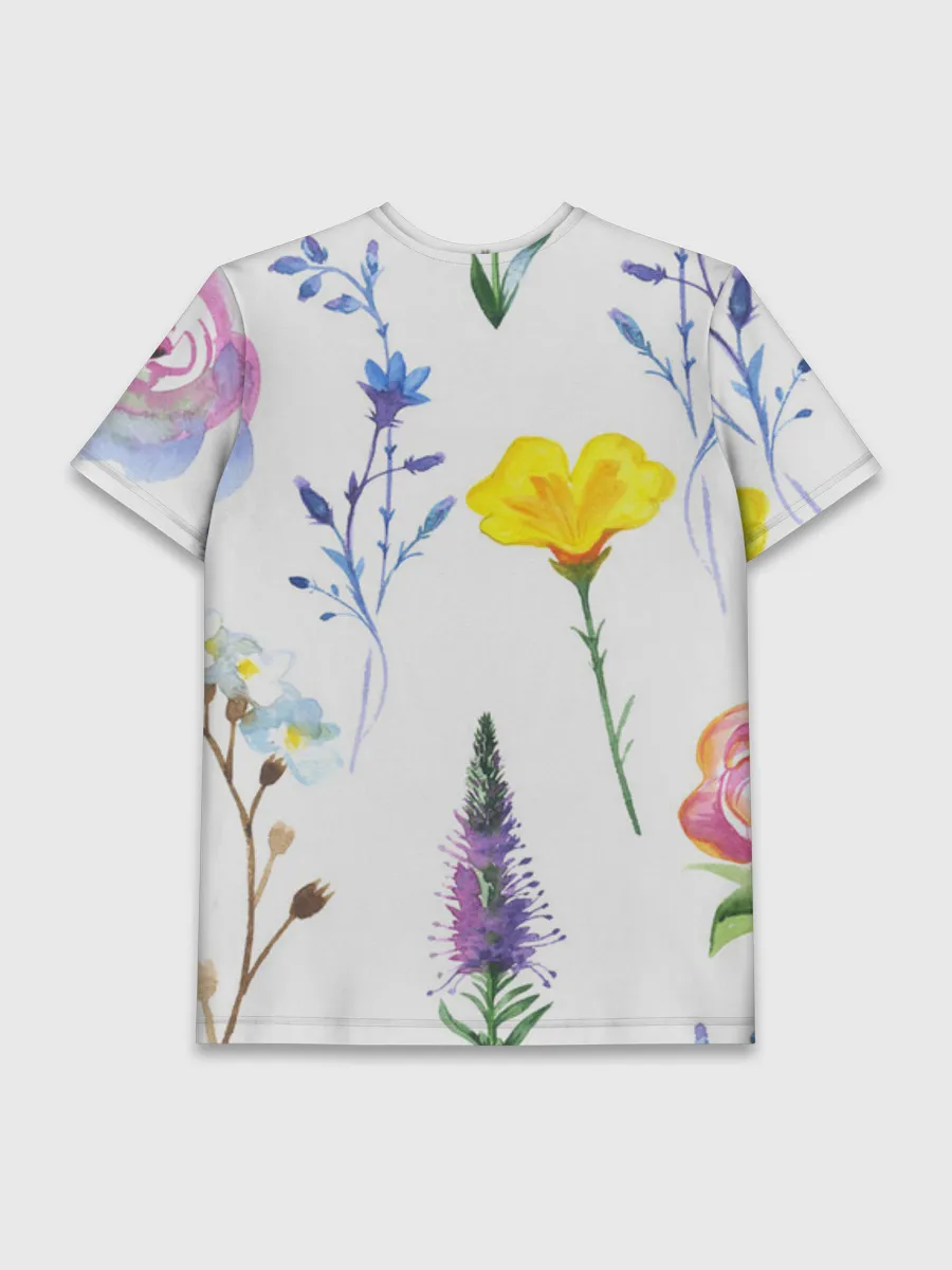 Мужская базовая футболка / Полевые цветы