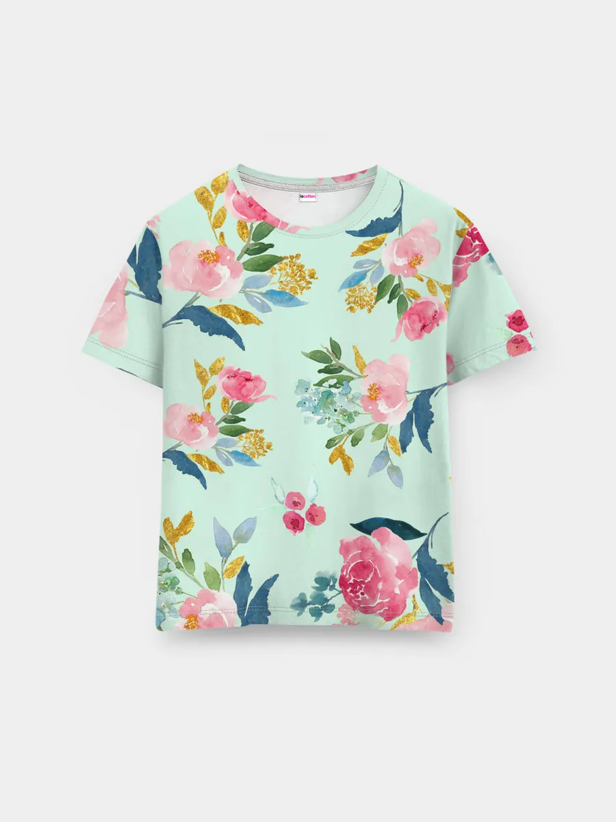 Мужская базовая футболка / Цветы