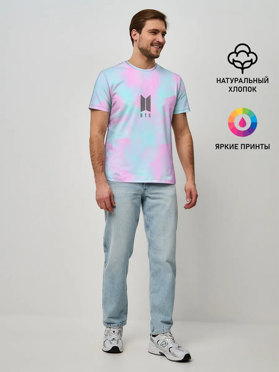 Мужская базовая футболка / BTS