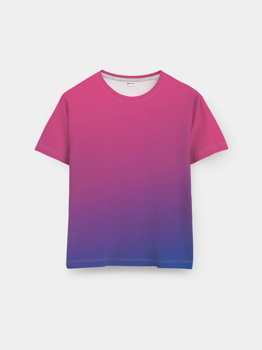 Мужская базовая футболка / Зеленый и Желтый