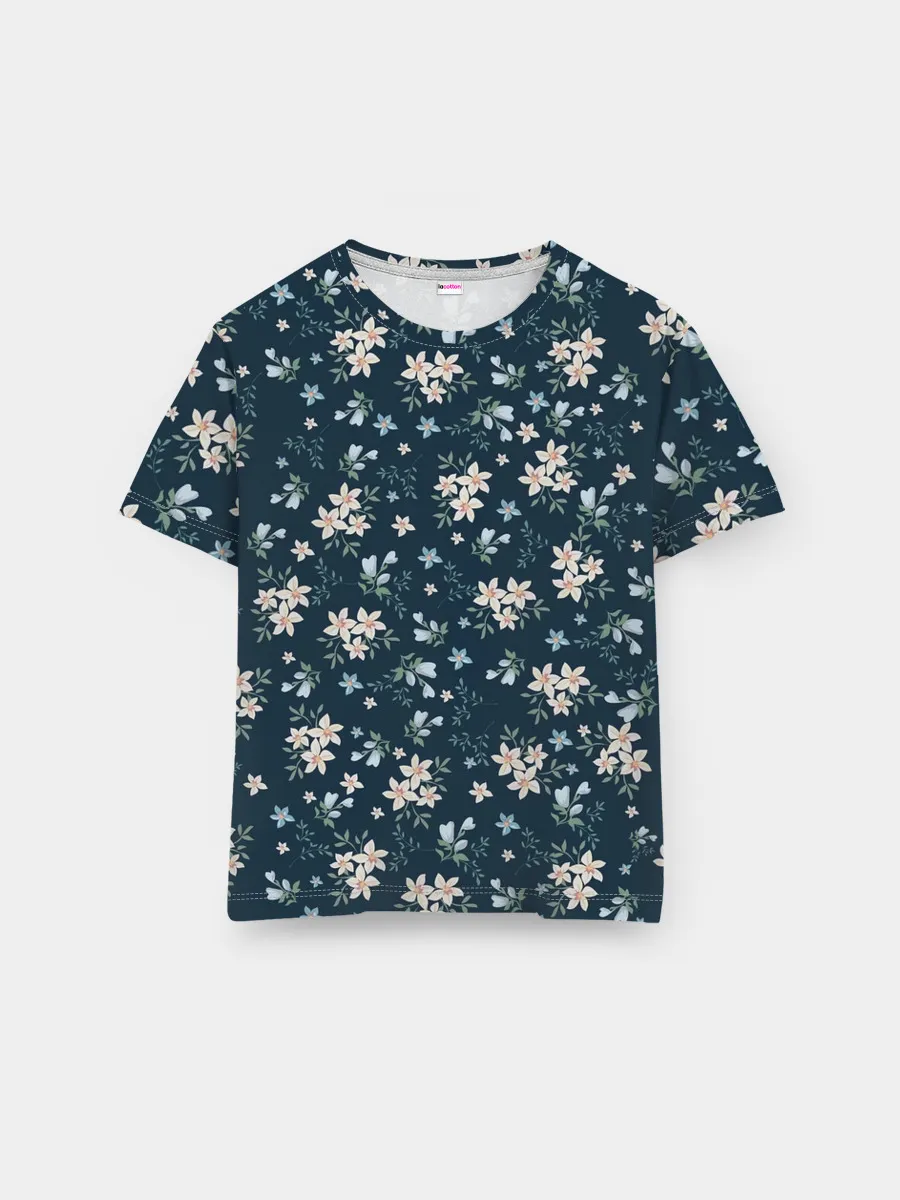 Мужская базовая футболка / Цветочки