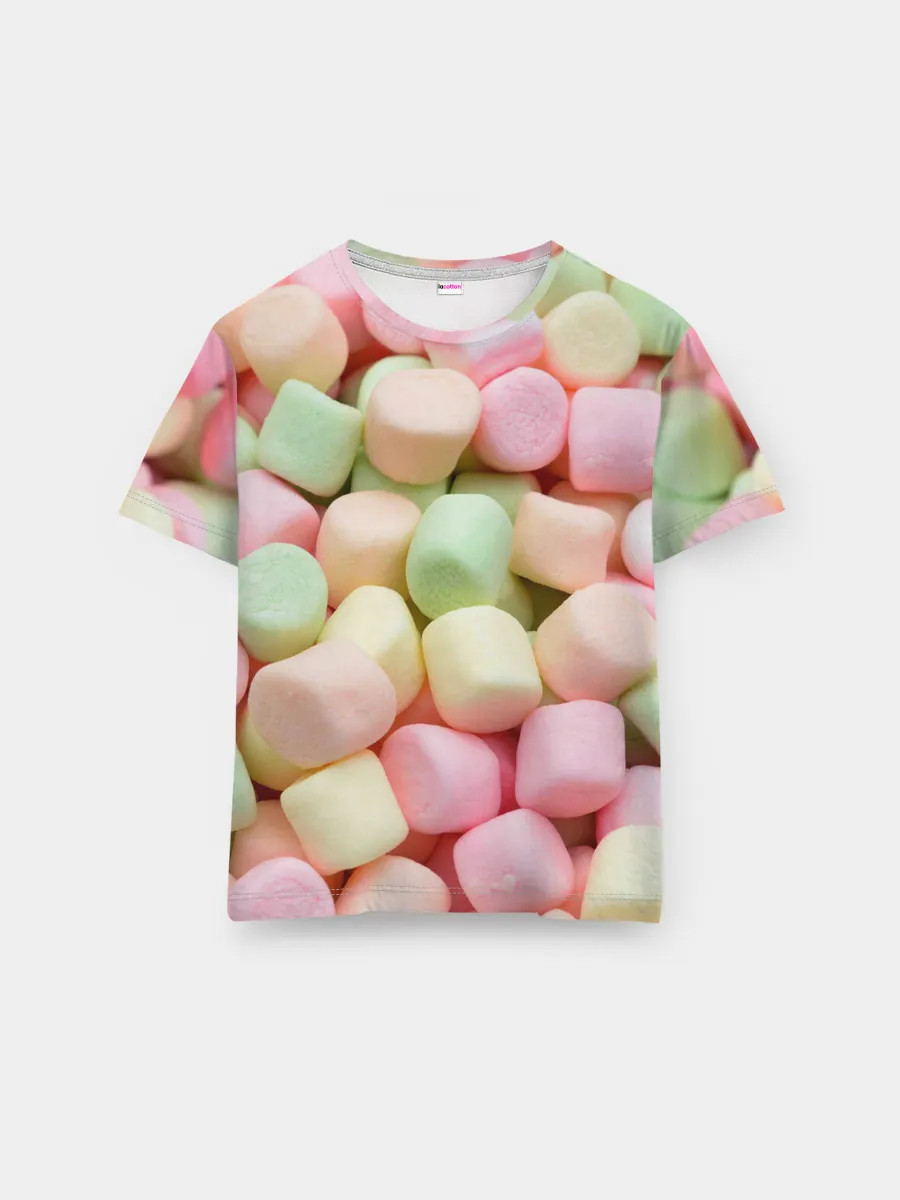 Мужская базовая футболка / маршмэлов зефирки нежные