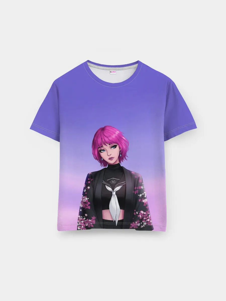 Мужская базовая футболка / ANIME GIRL