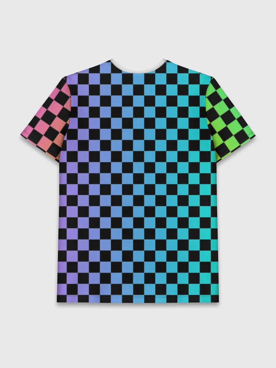 Мужская базовая футболка / Checkerboard Color