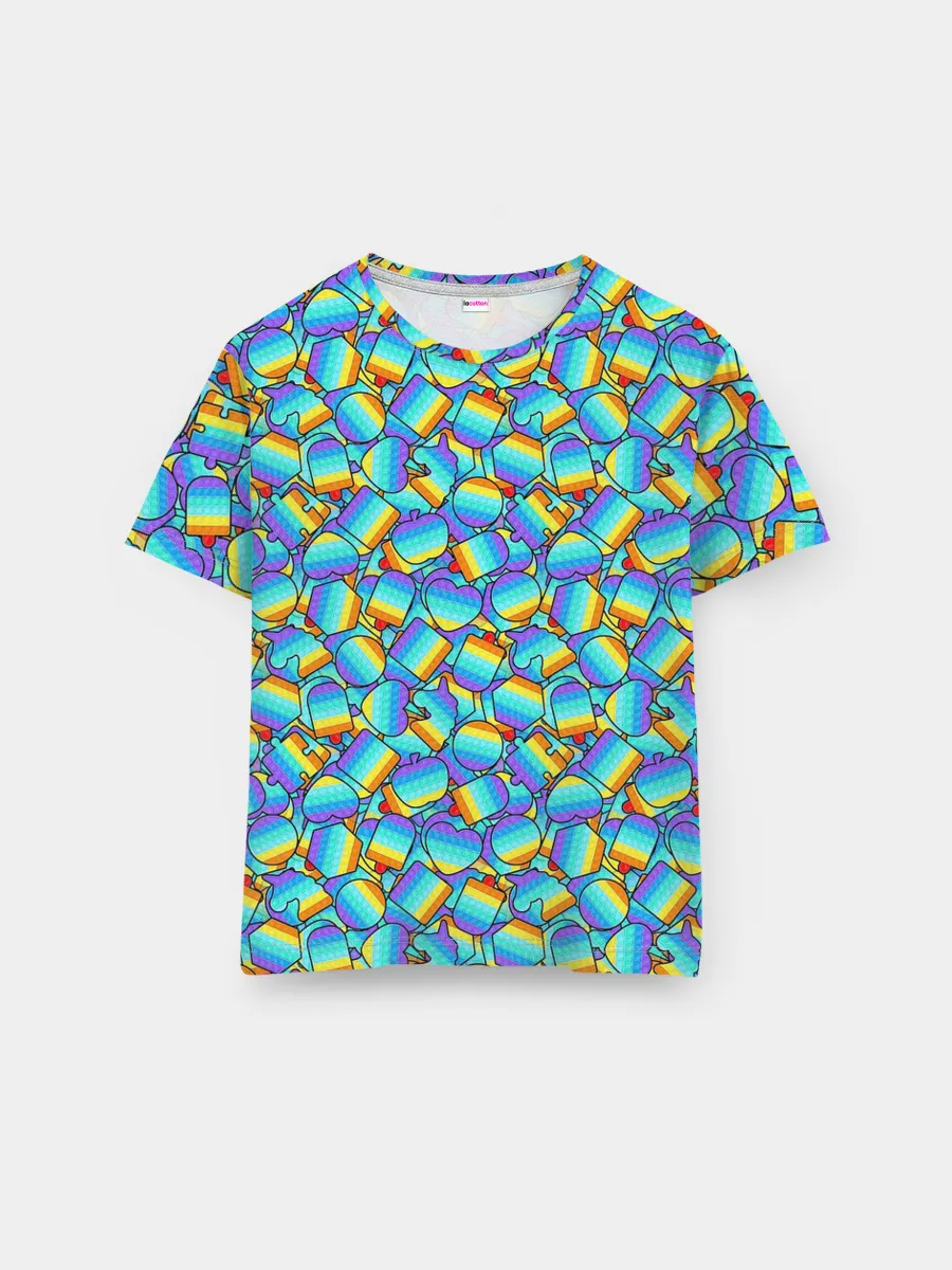 Мужская базовая футболка / POP IT MIX | ПОП ИТ