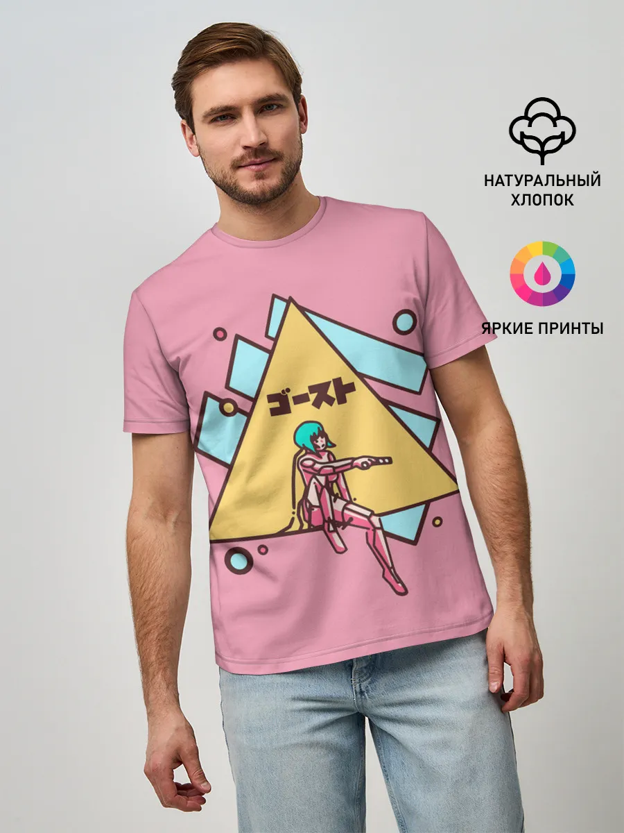 Мужская базовая футболка / Motoko Art