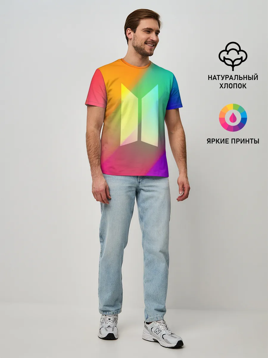 Мужская базовая футболка / BTS