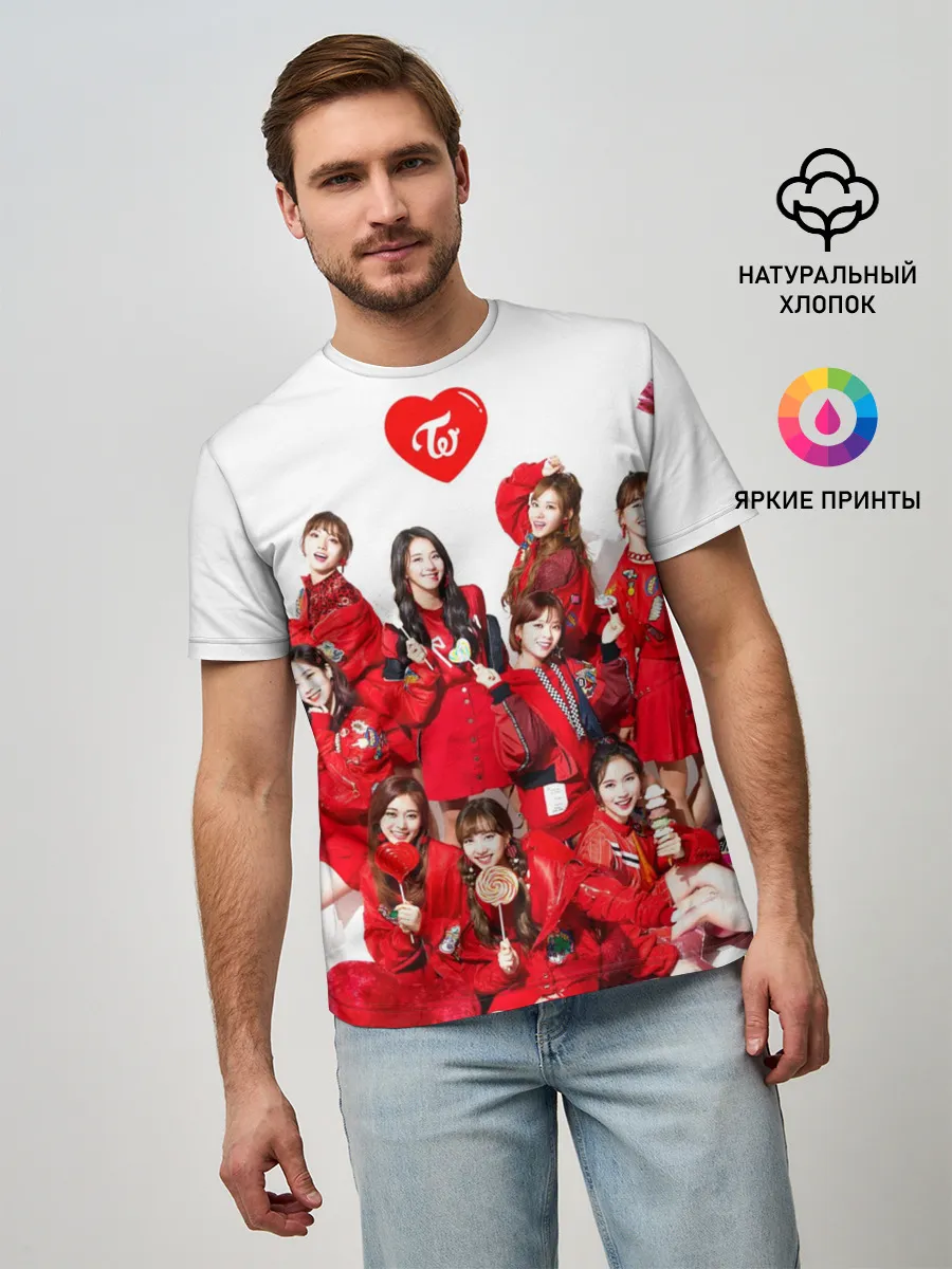 Мужская базовая футболка / TWICE