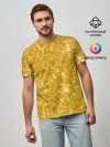 Мужская базовая футболка / Золотой блеск