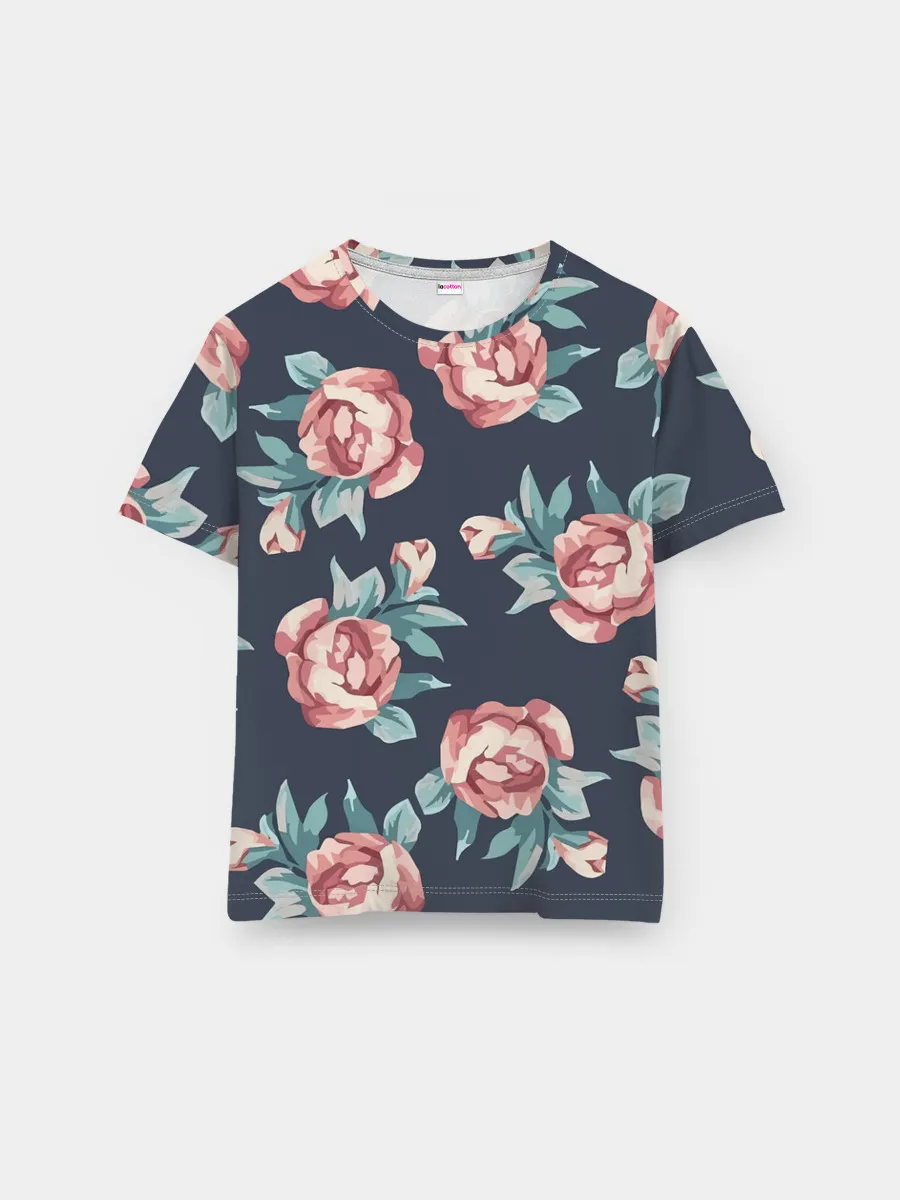 Мужская базовая футболка / Розы