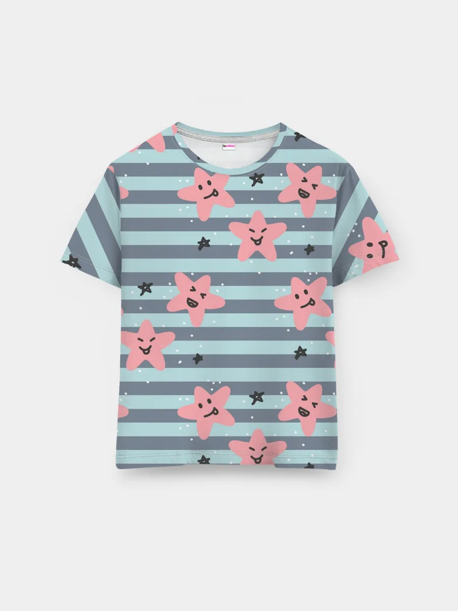 Мужская базовая футболка / Smiling Stars