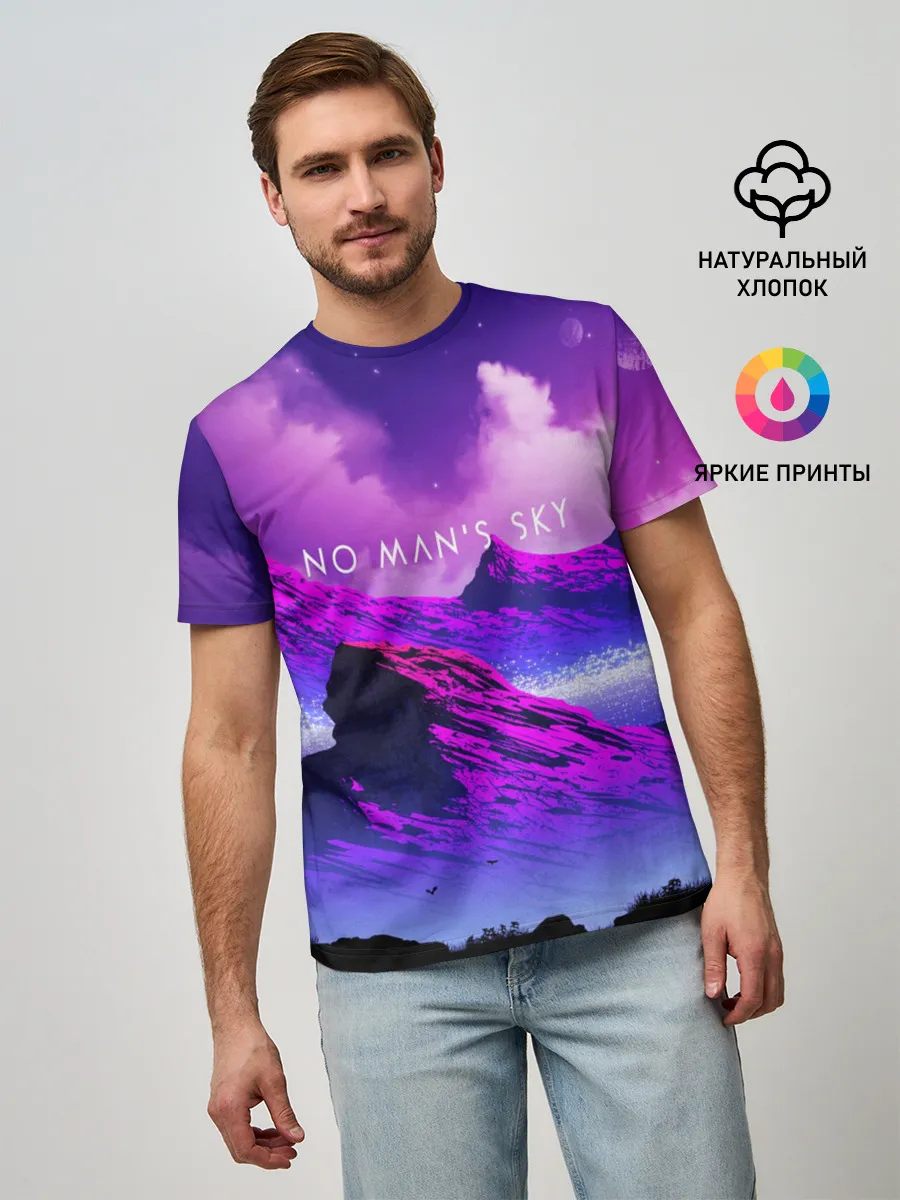 Мужская базовая футболка / No Mans Sky