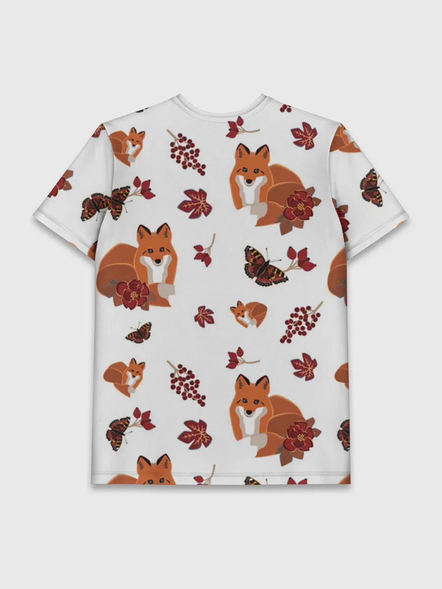 Мужская базовая футболка / Лиса