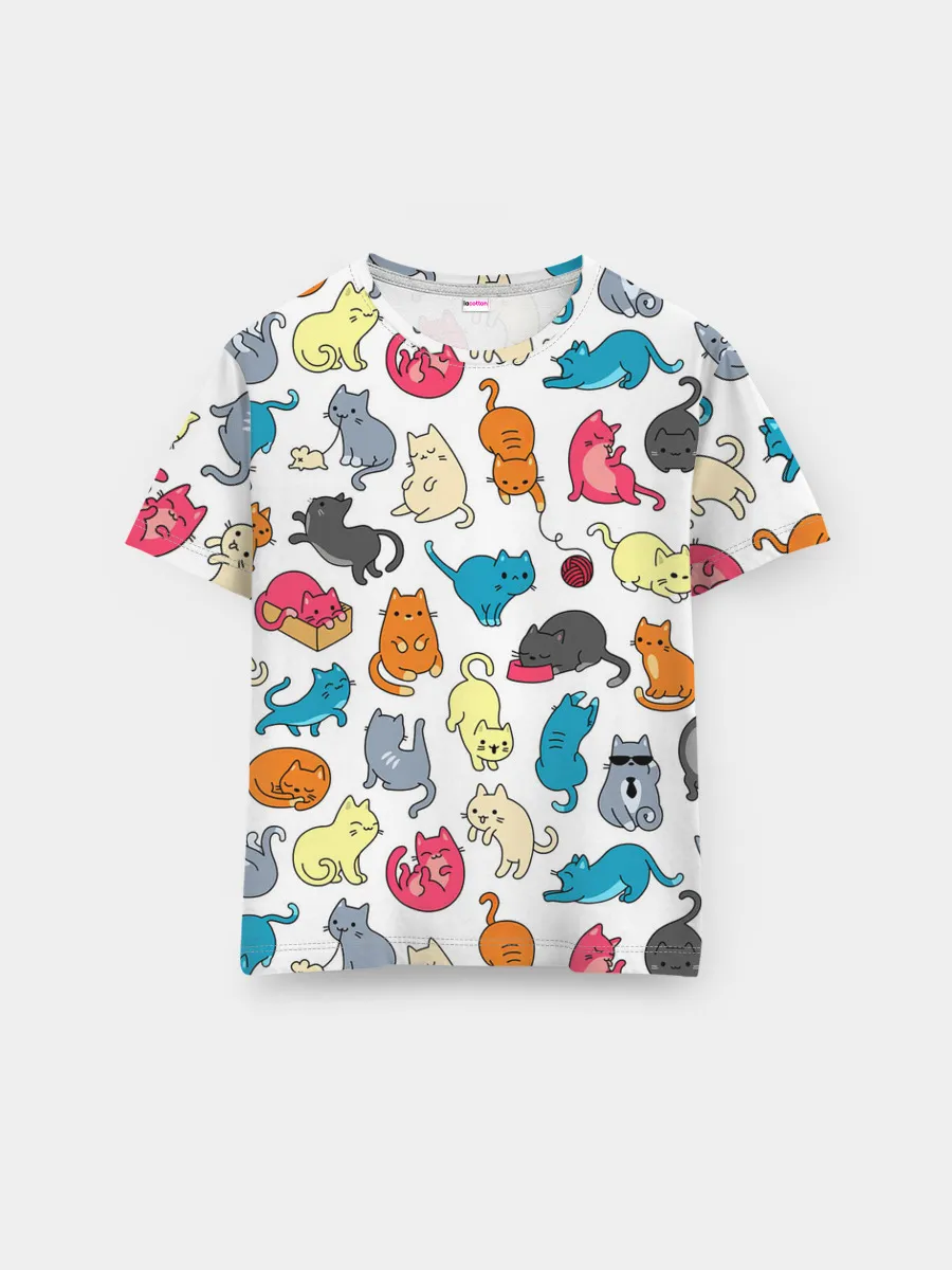 Мужская базовая футболка / Кошачья стая