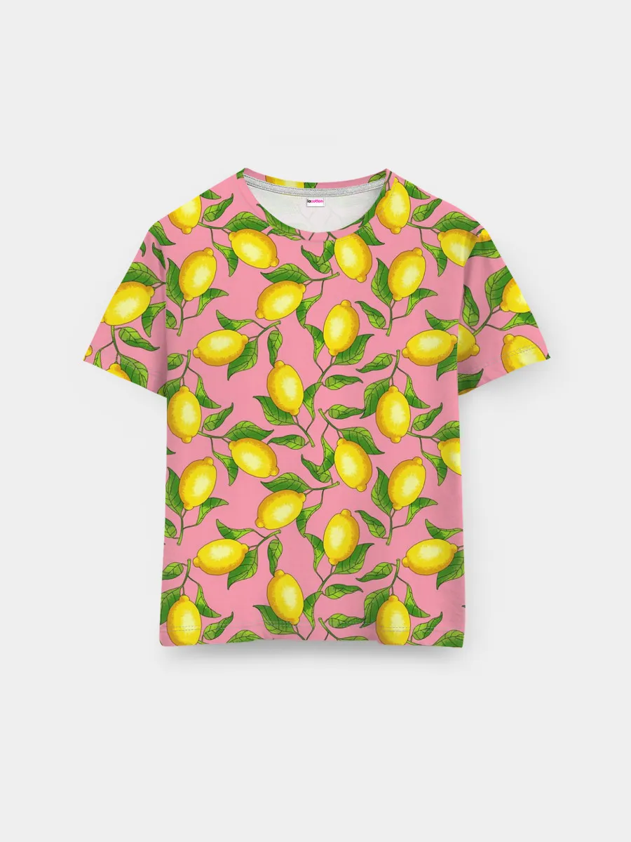 Мужская базовая футболка / Лимоны паттерн