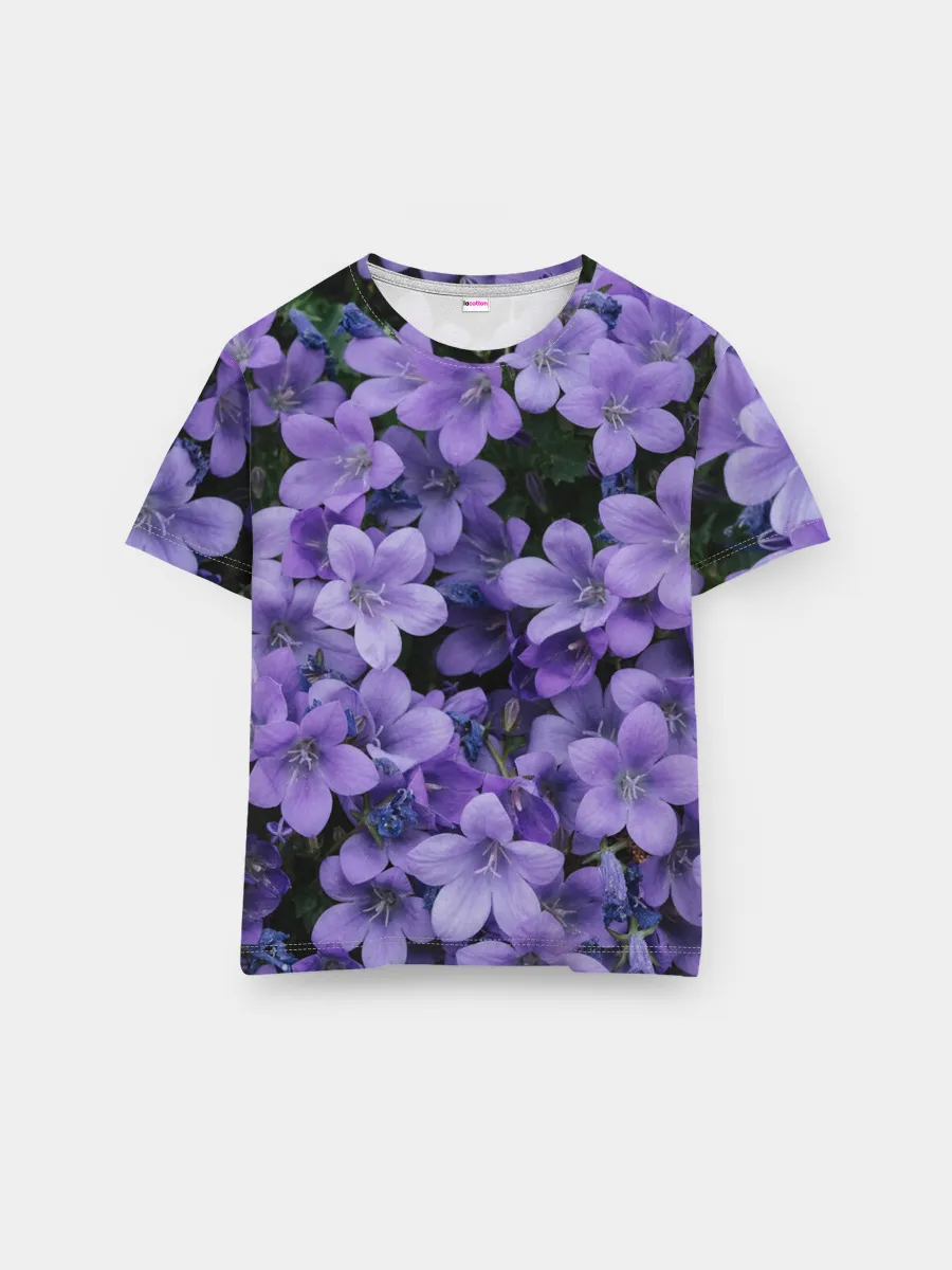 Мужская базовая футболка / Фиолетовый цвет весны