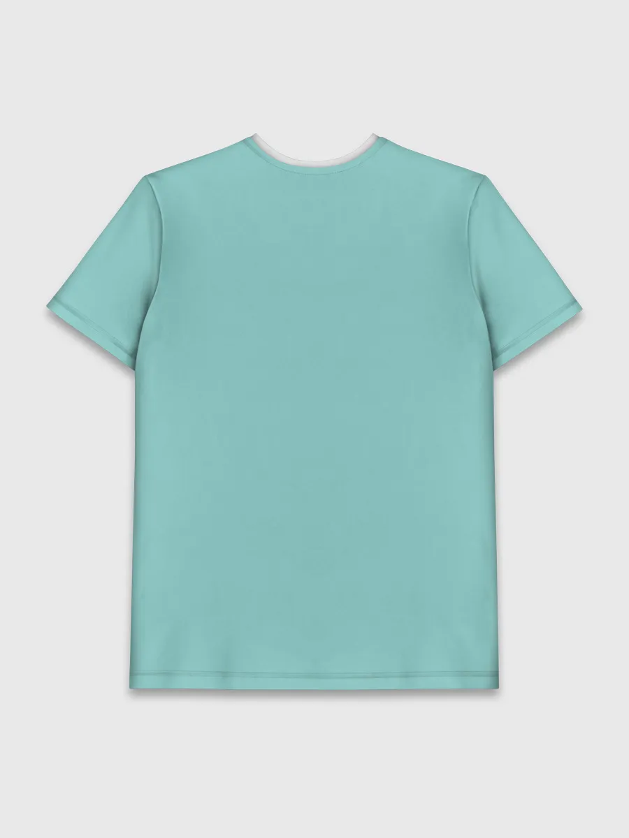 Мужская базовая футболка / Енот Хипстер Love