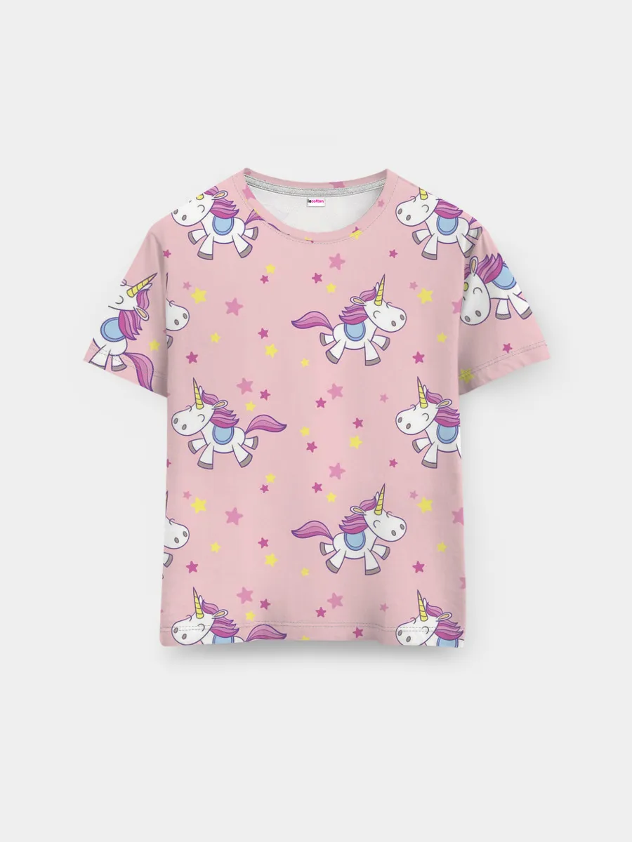 Мужская базовая футболка / Единороги | Звёздочки