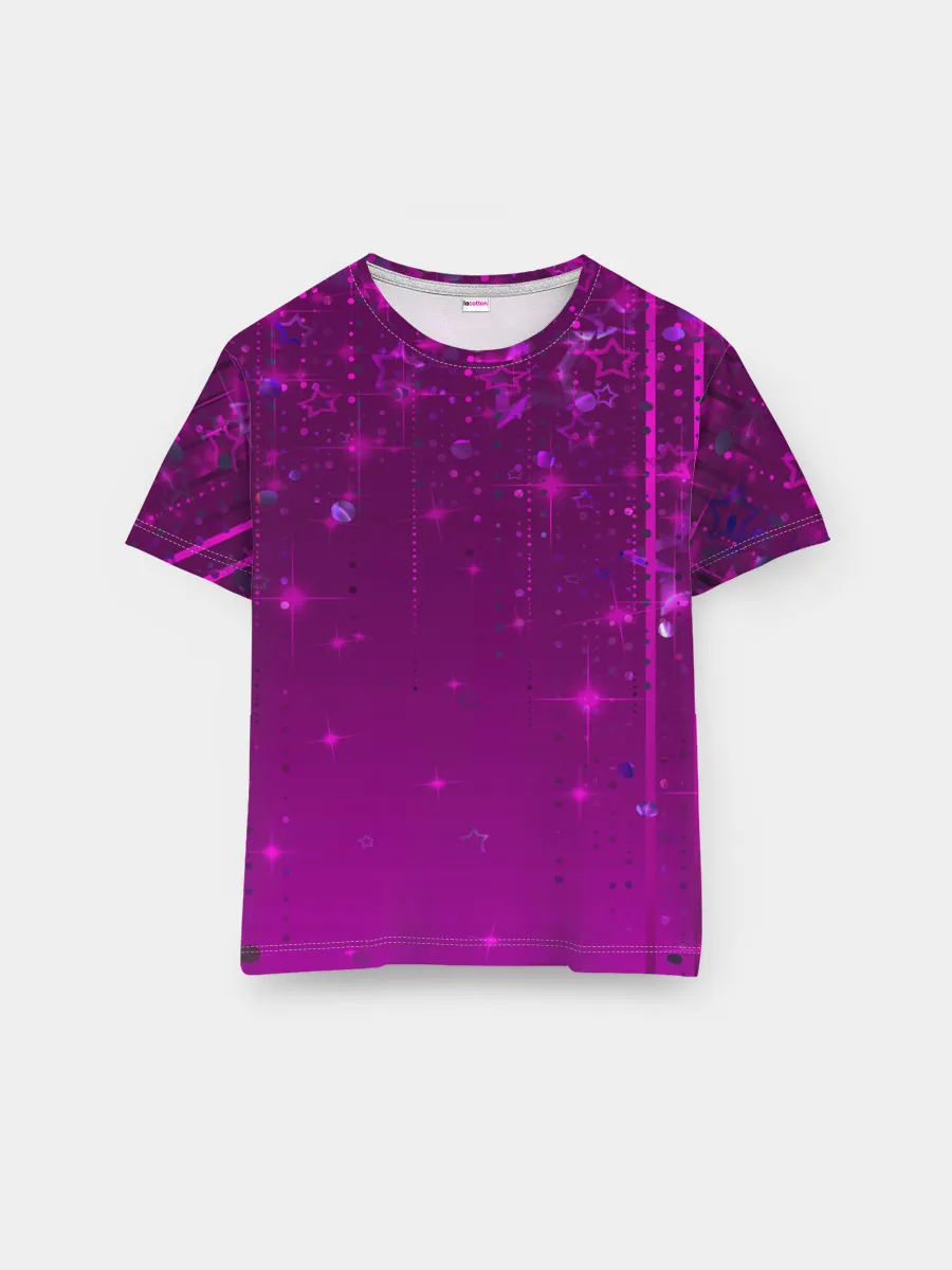 Мужская базовая футболка / Абстрактный фон фуксия