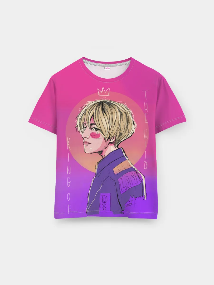 Мужская базовая футболка / King of the wild