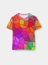 Мужская базовая футболка / Мозаика цветная