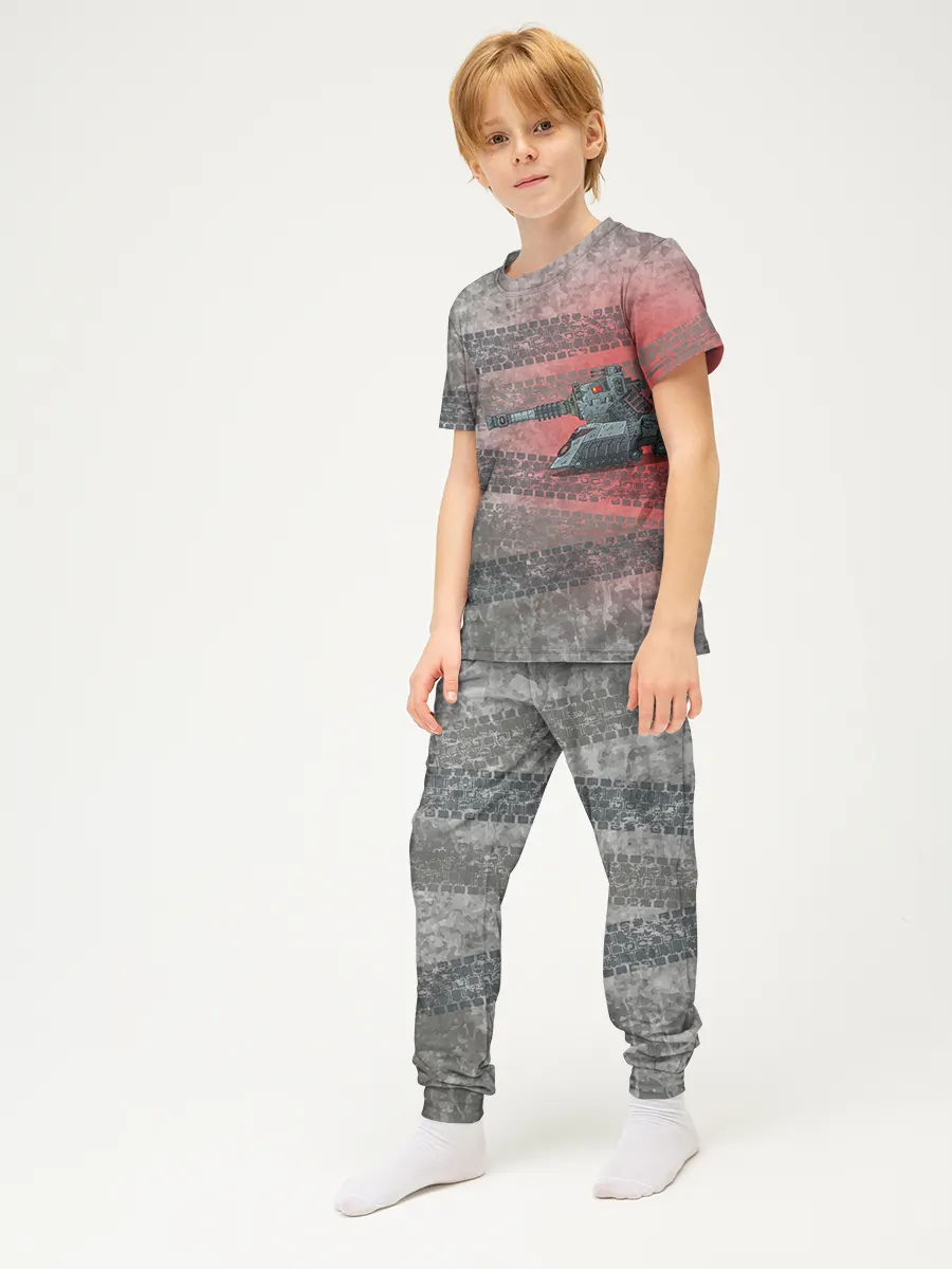 Детская пижама с брюками хлопок / GerandTrack_KPJ