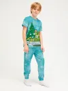 Детская пижама с брюками хлопок / Gerand снежные шары