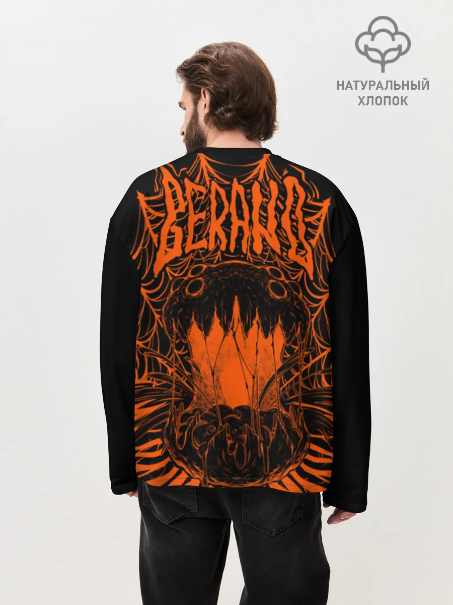 Мужской лонгслив оверсайз хлопок / Геранд Хэллуин