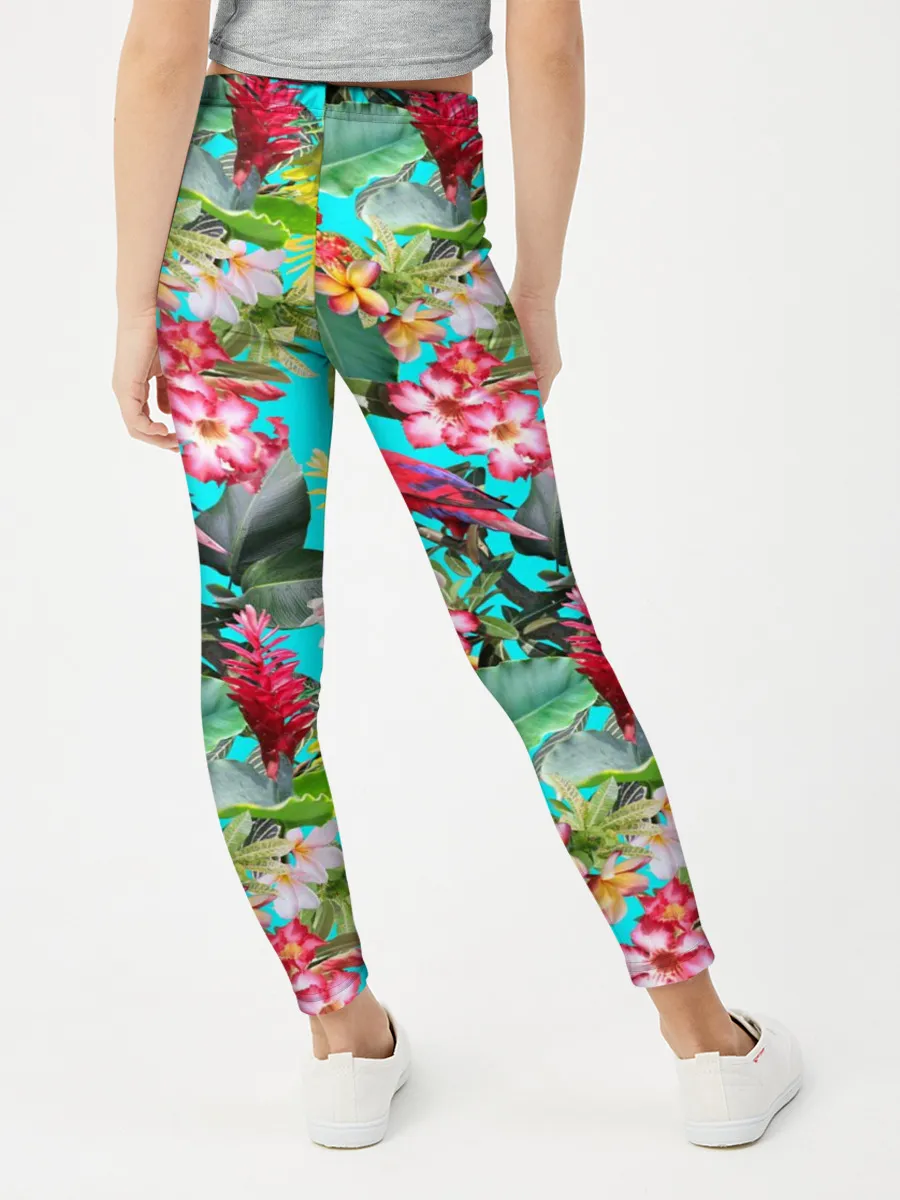 Леггинсы для девочки / Тропический мир