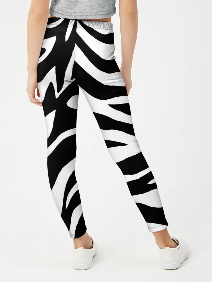 Леггинсы для девочки / Зебра