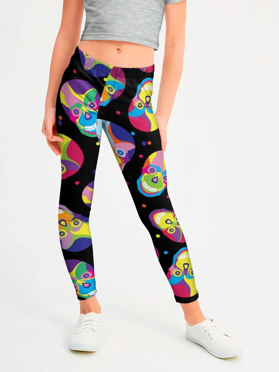 Леггинсы для девочки / Мексиканские черепа