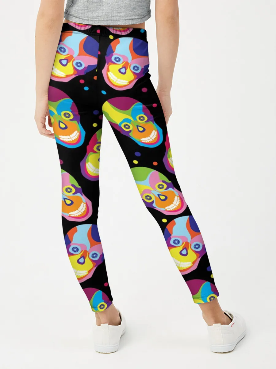 Леггинсы для девочки / Мексиканские черепа
