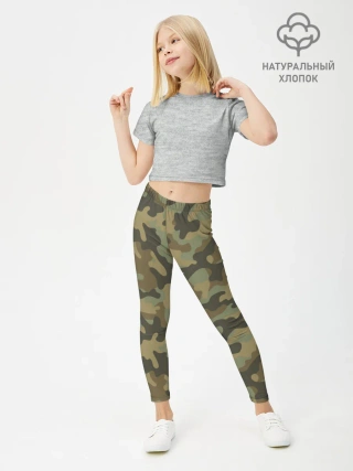 Леггинсы для девочки / Хаки
