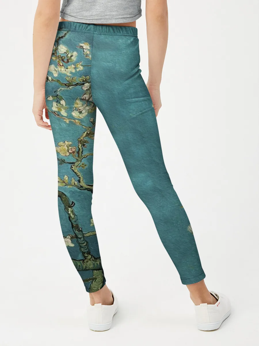 Леггинсы для девочки / Миндаль