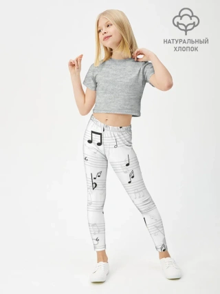 Леггинсы для девочки / ноты