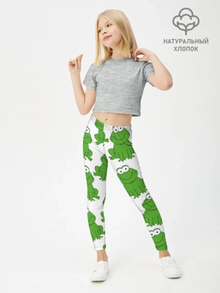 Леггинсы для девочки / Лягушки