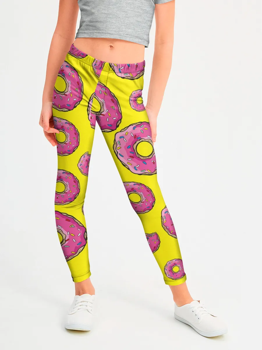 Леггинсы для девочки / Пончики