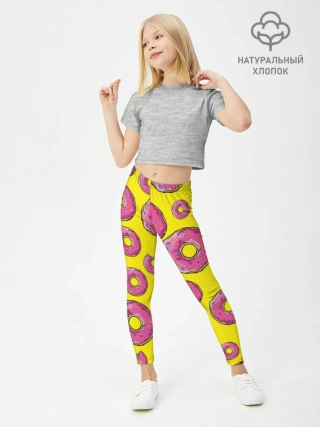 Леггинсы для девочки / Пончики